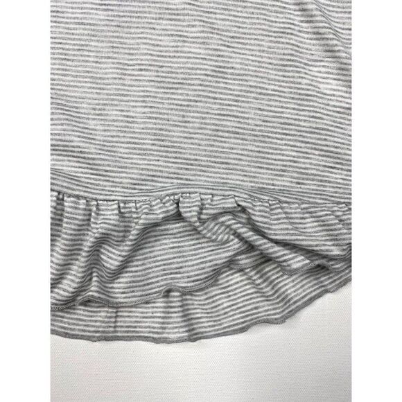 Style‎ & Co Blouse Top Large Grey White Scarf-Neck - Picture 7 of 10